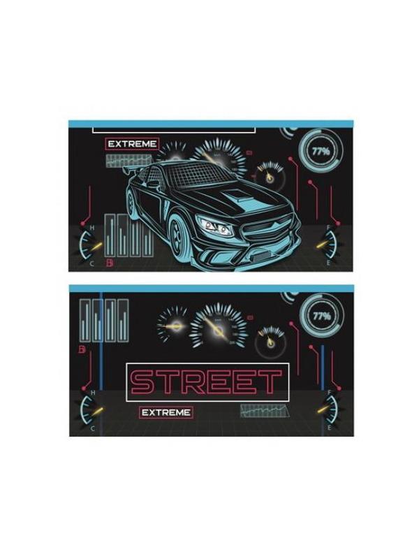 Пенал-конверт CENTRUM Racing синяя машина, на молнии 20,5*10,8*1 см.