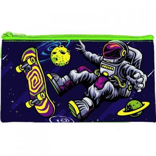 Пенал-конверт CENTRUM Космонавт, на молнии 20,5*10,8*1 см.