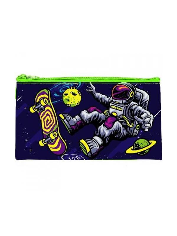 Пенал-конверт CENTRUM Космонавт, на молнии 20,5*10,8*1 см.