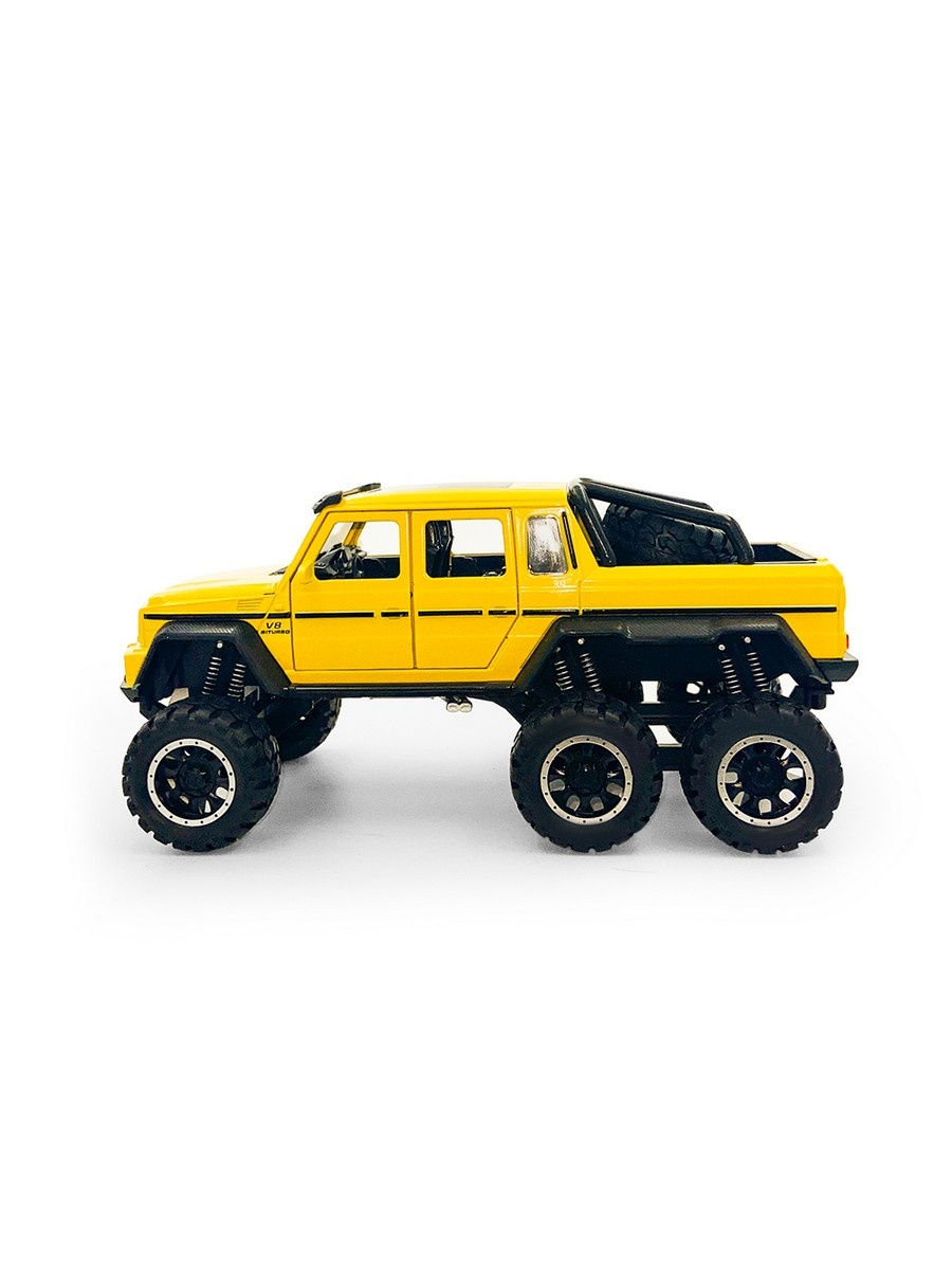 Металлическая машинка Newao Model 1:32 «Mercedes-Benz G-class 6х6» XA3210B инерционная, свет, звук / Микс
