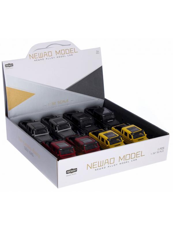 Металлическая машинка Newao Model 1:32 «Mercedes-Benz G-class 6х6» XA3210B инерционная, свет, звук / Микс