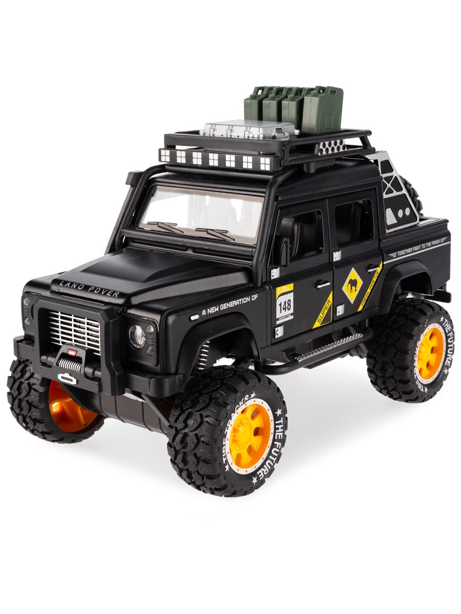 Металлическая машинка Newao Model 1:32 «Land Rover» 18 см. A2837B инерционная, свет, звук / Микс