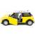 Металлическая машинка Kinsmart 1:28 «Mini Cooper S (С принтом флага)» KT5059DF инерционная / Желтый