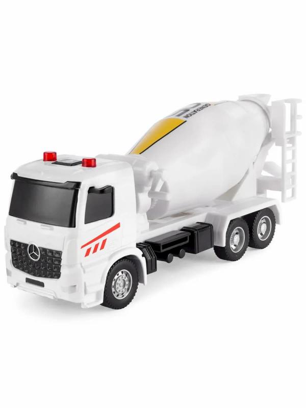 Машина инерционная Play Smart 1:50 «Mercedes-Benz Arocs: Бетономешалка» 6717 Автопарк, свет и звук / Микс
