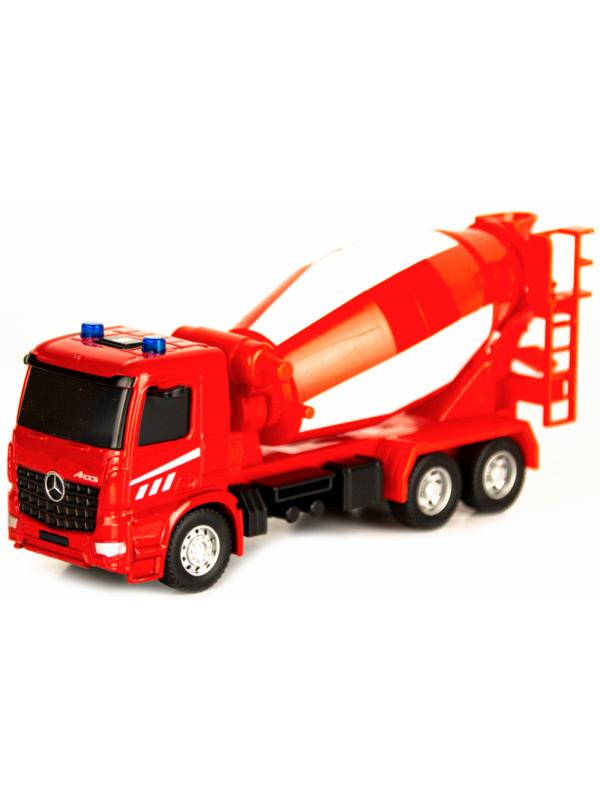 Машина инерционная Play Smart 1:50 «Mercedes-Benz Arocs: Бетономешалка» 6717 Автопарк, свет и звук / Микс