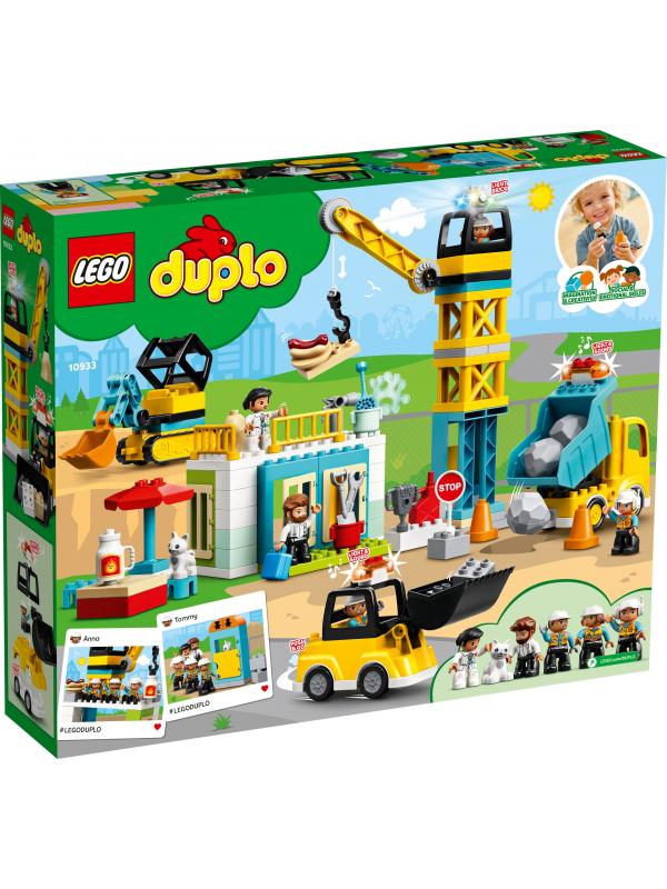 Конструктор LEGO DUPLO Town «Башенный кран на стройке» 10933 / 123 детали