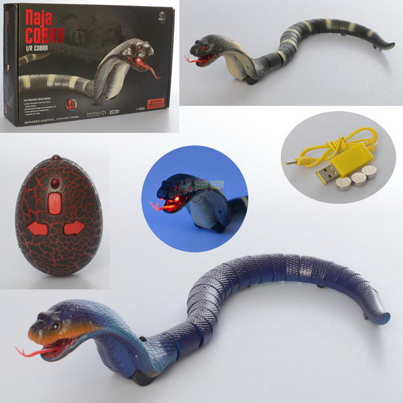 Интерактивная игрушка JUNFA Кобра, р/у, световые эффекты