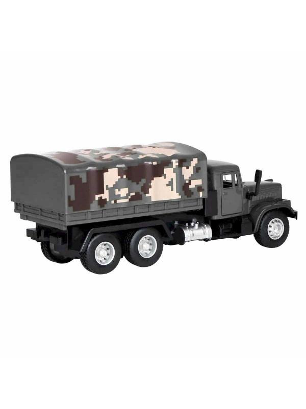 Металлическая машинка WGT Car 1:32 «Грузовик КРАЗ: Военный Фургон» 2217-10, Свет, Звук / Микс