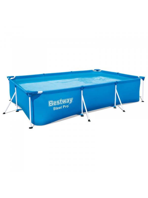 Прямоугольный каркасный бассейн BestWay «Steel Pro» 56404 300х201х66см