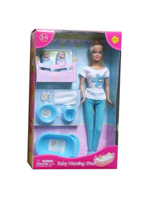 Игровой набор Кукла Defa Lucy Мама с двумя новорожденными малышами 2 вида в коллекции
