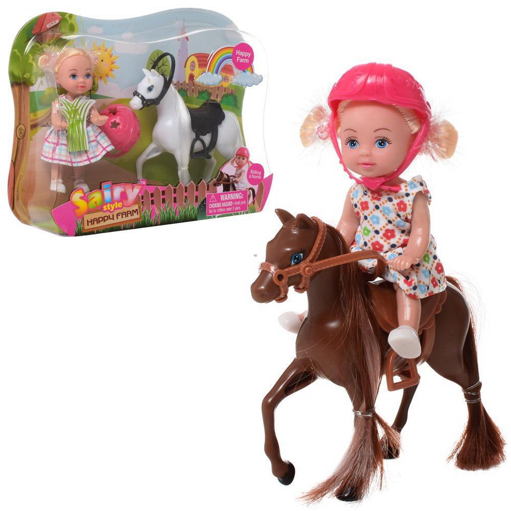 Игровой набор Кукла Defa Sairy Малышка с лошадкой 11 см 2 вида в коллекции
