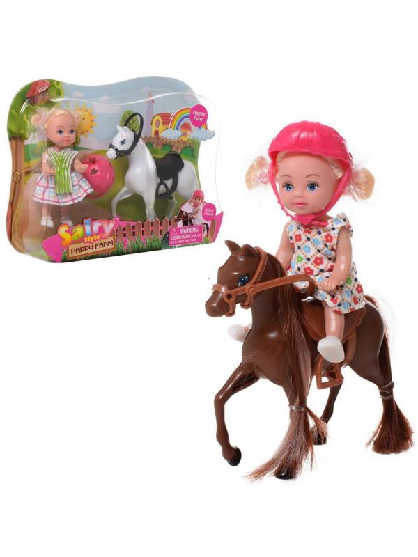 Игровой набор Кукла Defa Sairy Малышка с лошадкой 11 см 2 вида в коллекции