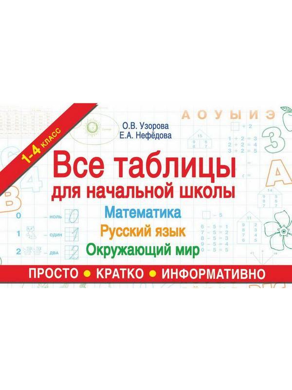 Книга АСТ Все таблицы для начальной школы. Русский язык. Математика. Окружающий мир