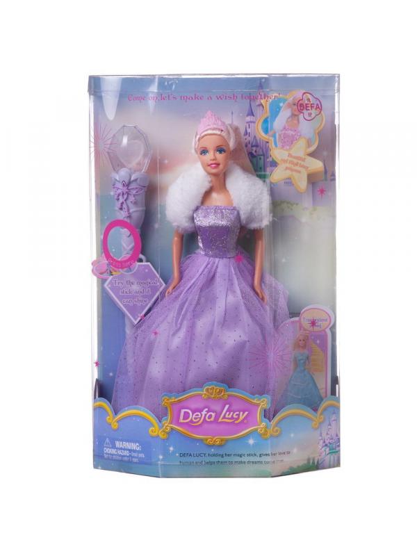 Кукла Defa Lucy Принцесса с волшебной палочкой, со световыми эффектами, 29 см, 3 вида
