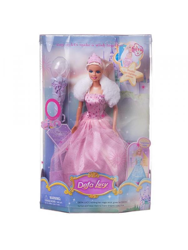 Кукла Defa Lucy Принцесса с волшебной палочкой, со световыми эффектами, 29 см, 3 вида