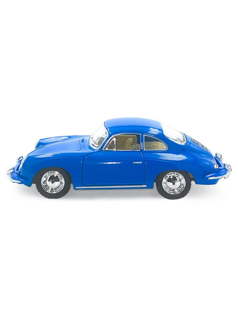 Металлическая машинка Kinsmart 1:32 «Porsche 356 B Carrera 2» KT5398D, инерционная / Синий