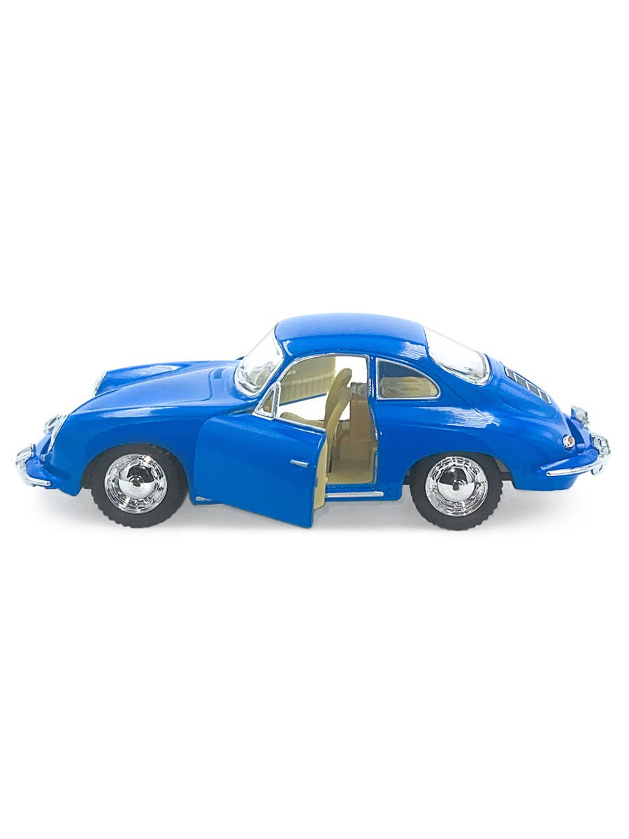 Металлическая машинка Kinsmart 1:32 «Porsche 356 B Carrera 2» KT5398D, инерционная / Синий