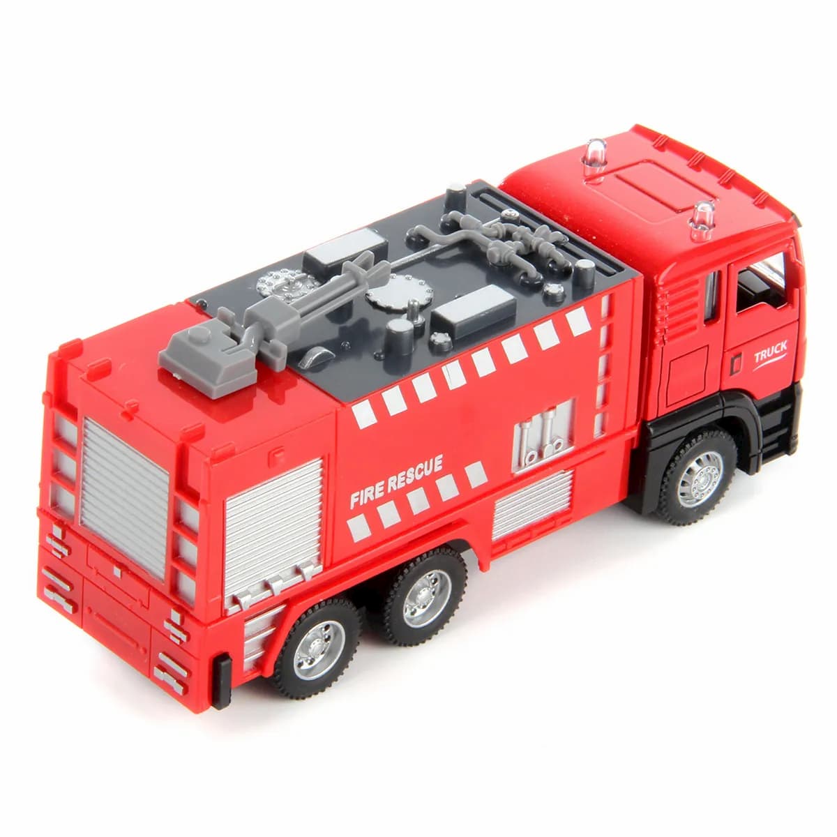 Парковка-Автомойка «Пожарная часть» CLM-886 с машинкой и рацией, поливает водой, световые и звуковые эффекты / Микс