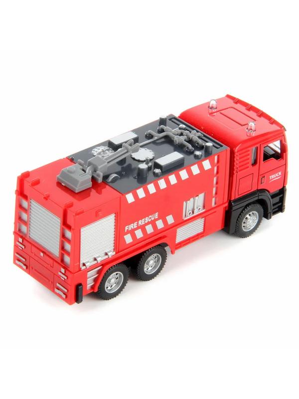 Парковка-Автомойка «Пожарная часть» CLM-886 с машинкой и рацией, поливает водой, световые и звуковые эффекты / Микс