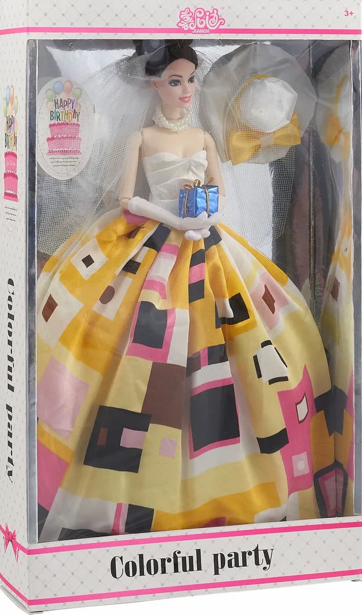 Кукла Jiandi в бальном платье c фатой, 29 см / D1202