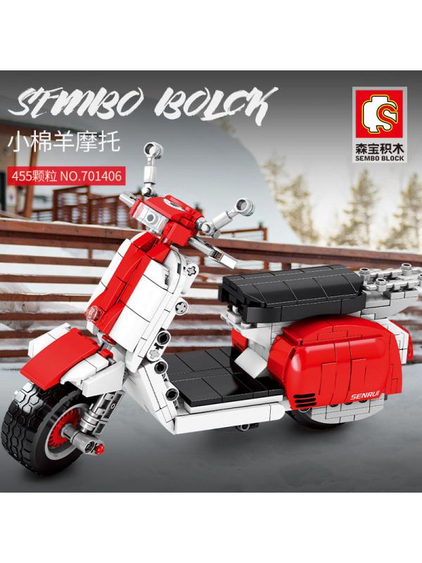 Конструктор Sembo Block «Скутер» 701406 / 455 деталей