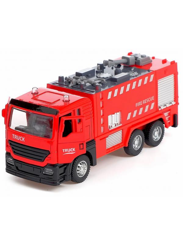 Парковка-Автосервис «Пожарная часть» CLM-551 с машинкой и рацией, световые и звуковые эффекты / Микс