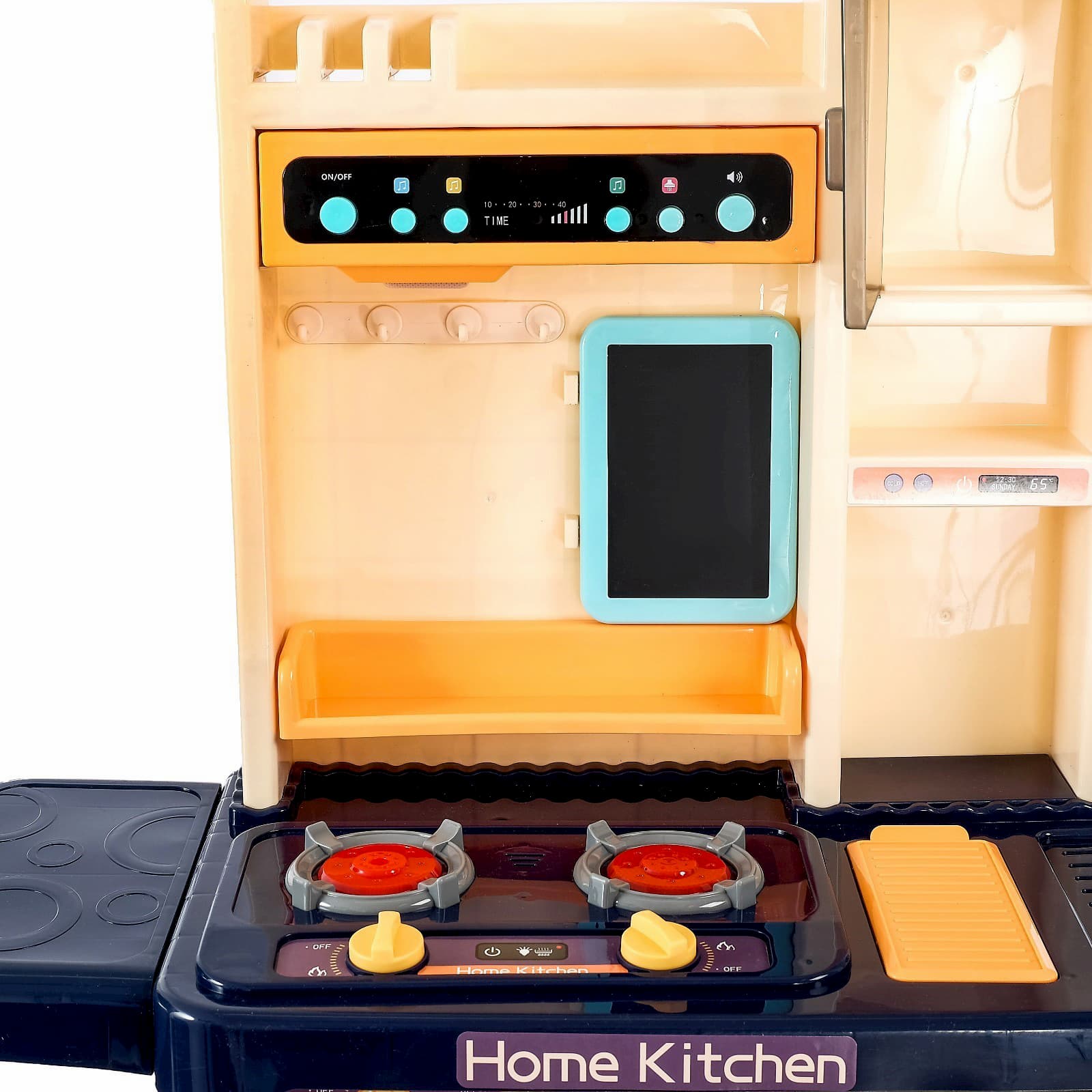 Детская игровая интерактивная кухня Modern Kitchen 889-161, с водой, с паром, 65 аксессуаров, высота 94 см. / Синяя