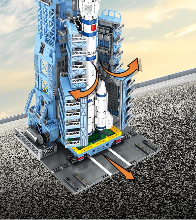 Конструктор Sembo Block «База запуска пилотируемых космических аппаратов в космос» на радиоуправлении 203308 / 2221 деталь