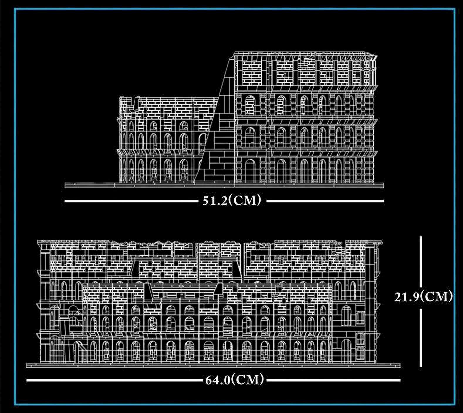 Конструктор Mould King «Колизей» 22002 / 6466 деталей