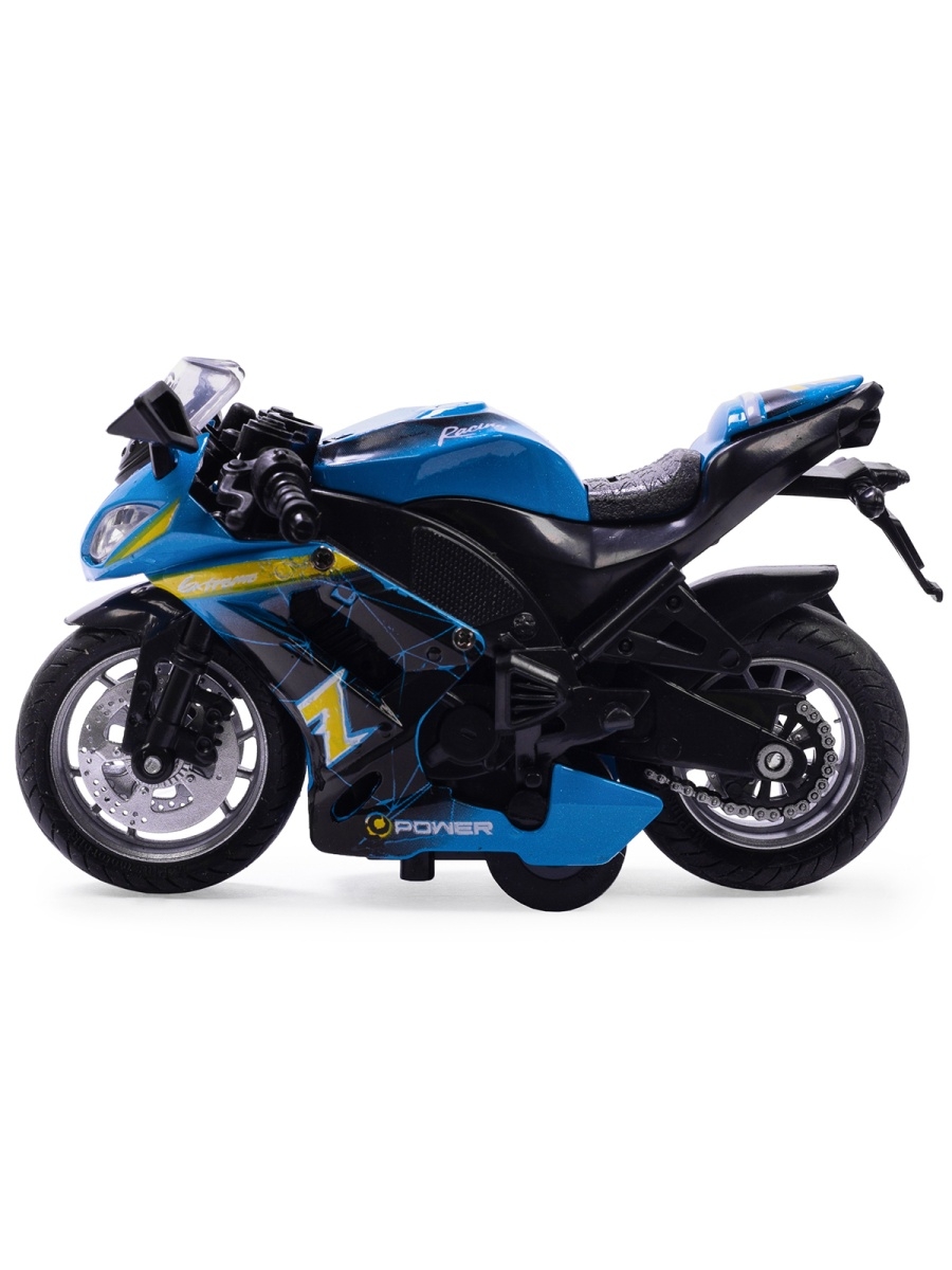 Металлический мотоцикл Ming Ying 66 1:14 MY66-M2114 инерционный, свет, звук / Микс