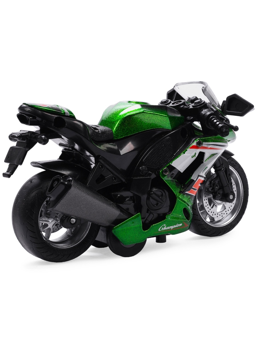 Металлический мотоцикл Ming Ying 66 1:14 MY66-M2114 инерционный, свет, звук / Микс