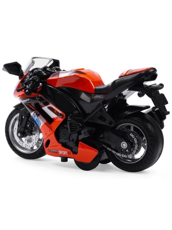 Металлический мотоцикл Ming Ying 66 1:14 MY66-M2114 инерционный, свет, звук / Микс