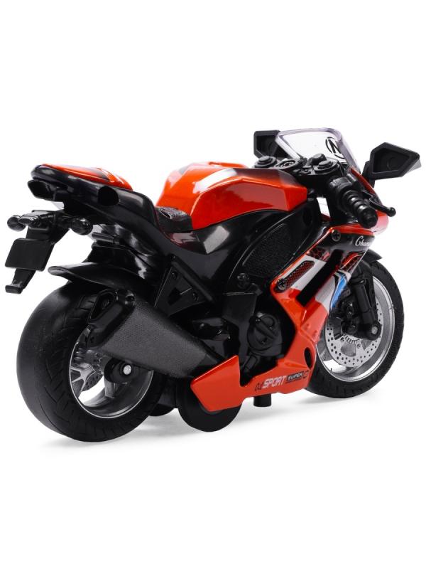 Металлический мотоцикл Ming Ying 66 1:14 MY66-M2114 инерционный, свет, звук / Микс