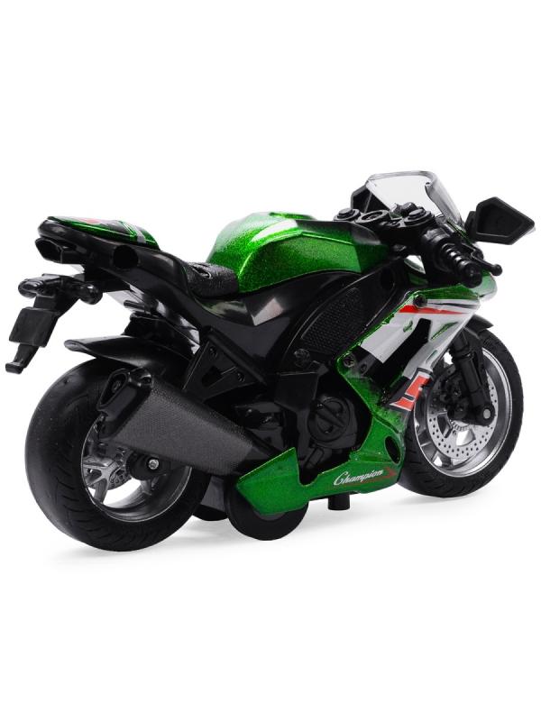 Металлический мотоцикл Ming Ying 66 1:14 MY66-M2114 инерционный, свет, звук / Микс