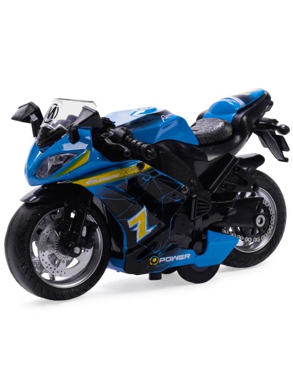 Металлический мотоцикл Ming Ying 66 1:14 MY66-M2114 инерционный, свет, звук / Микс