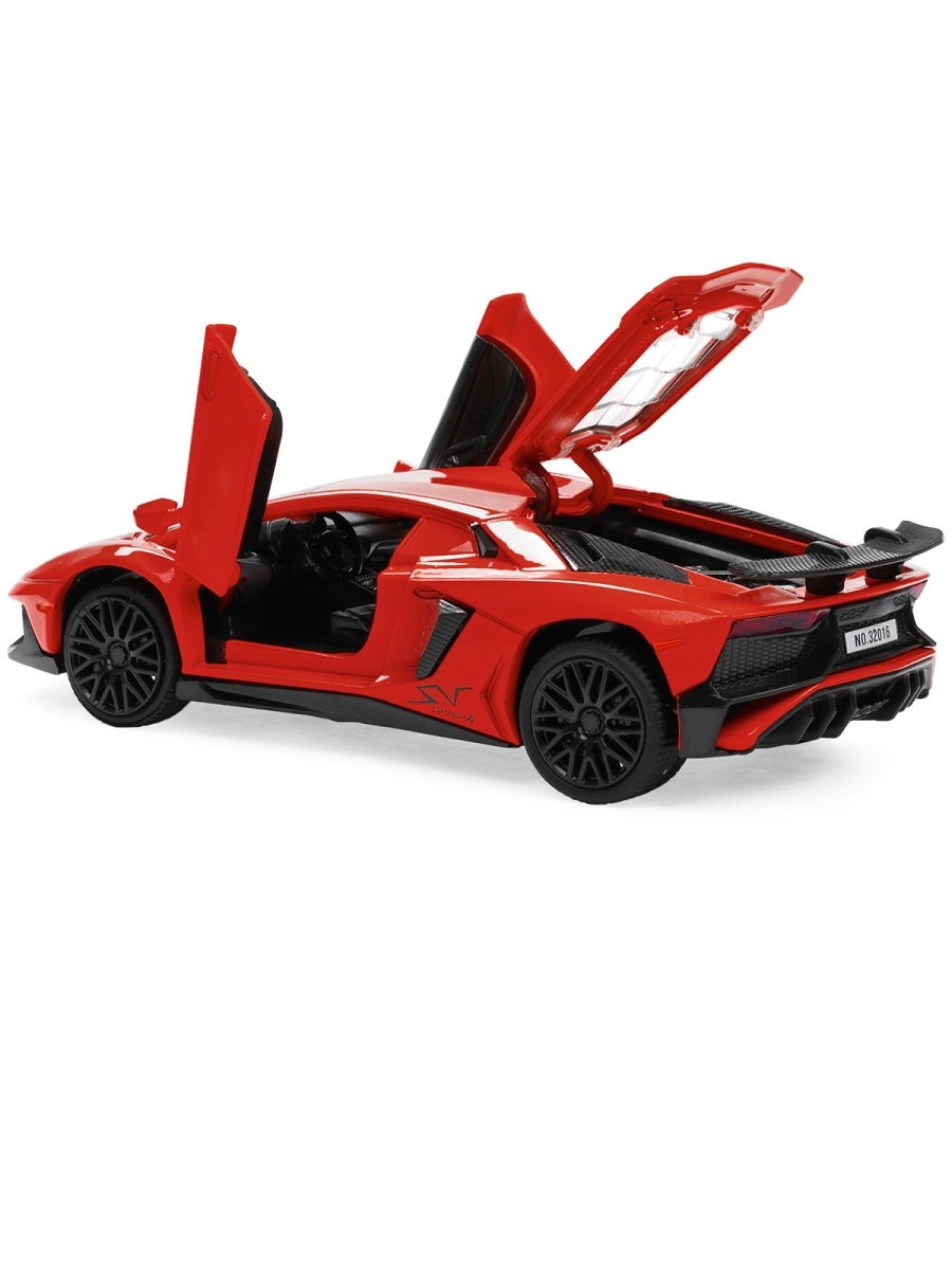 Металлическая машинка Mini Auto1:32 «Lamborghini Aventador» 32126, звук, свет, инерционная / Микс