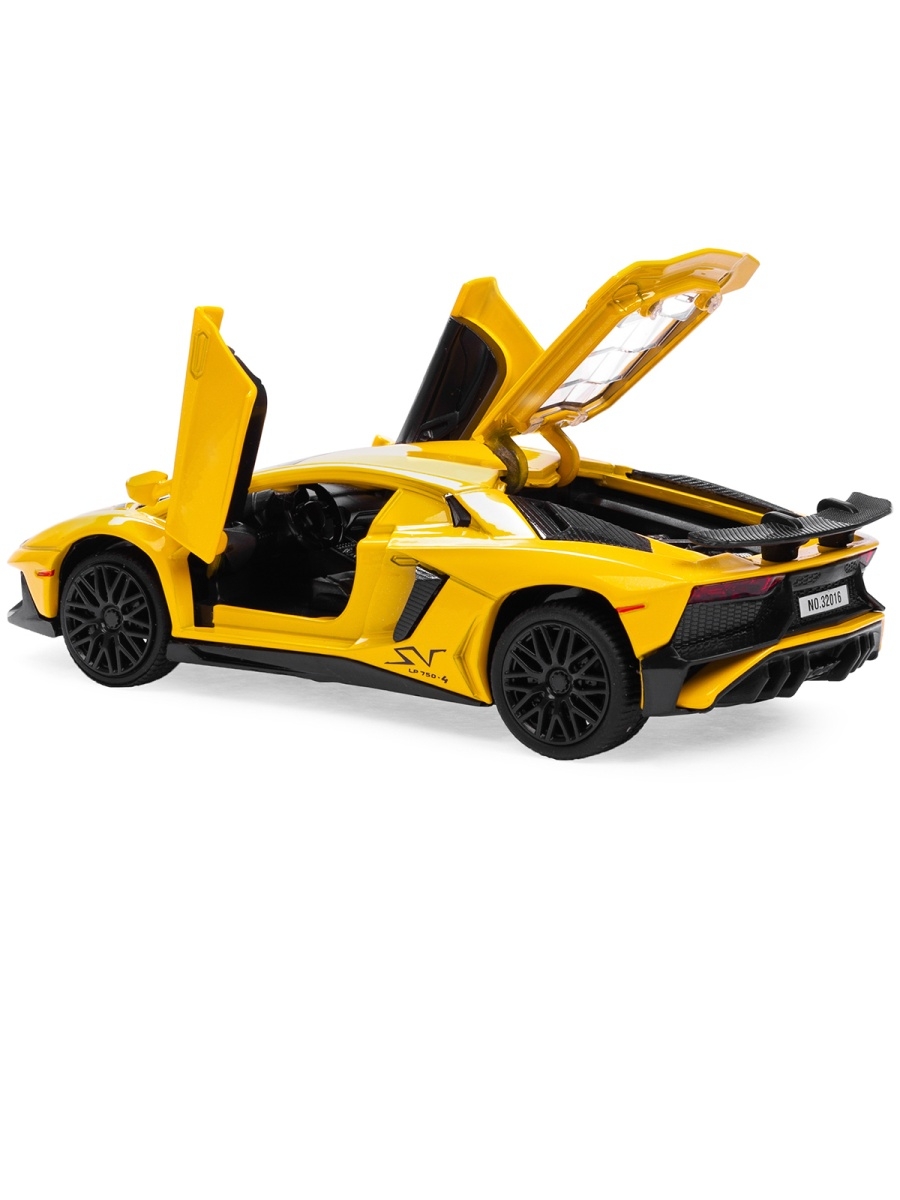 Металлическая машинка Mini Auto1:32 «Lamborghini Aventador» 32126, звук, свет, инерционная / Микс