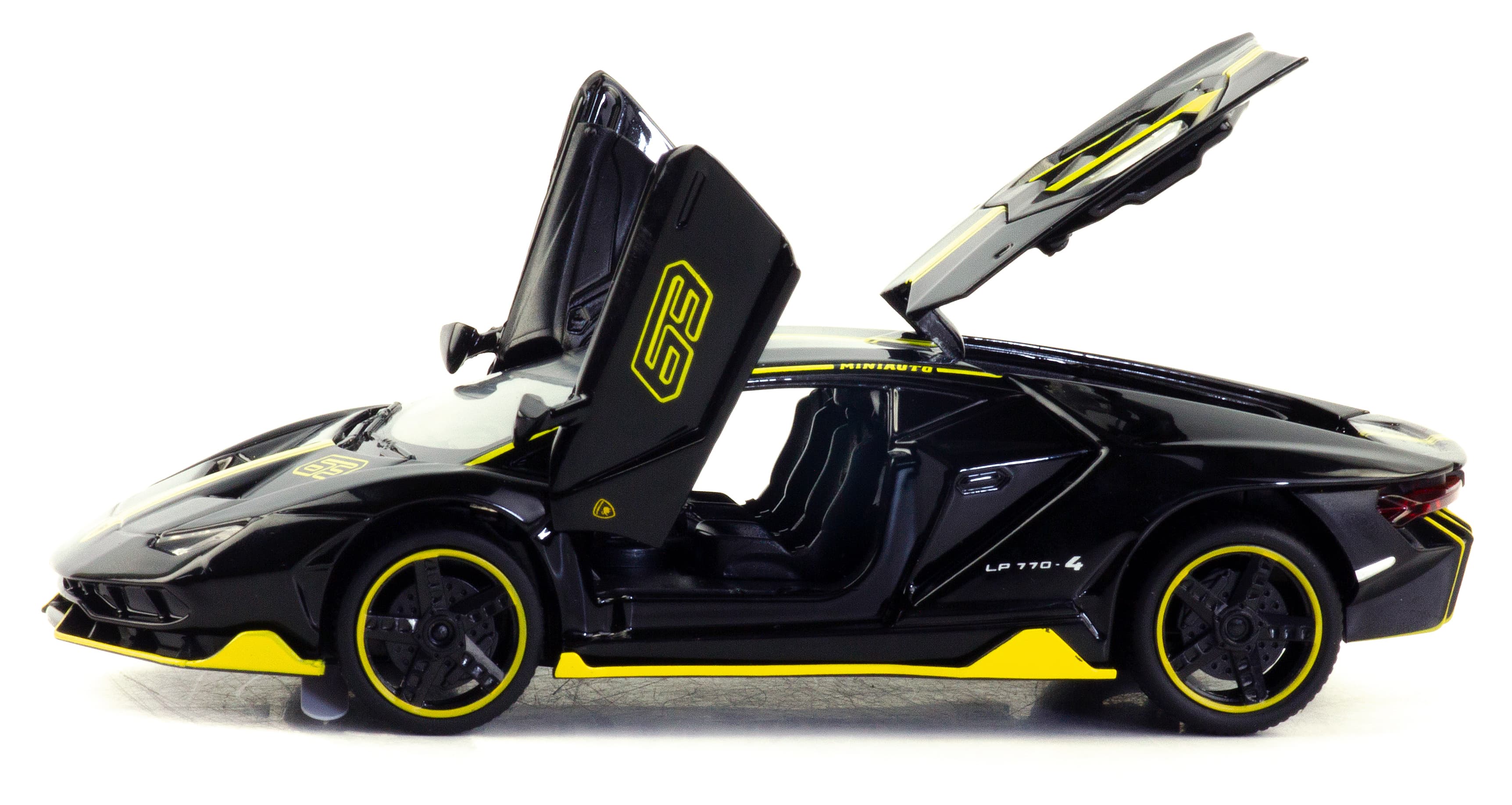 Металлическая машинка MiniAuto 1:32 «Lamborghini Centenario LP770-4» 3224B-1, 16 см. инерционная, свет, звук