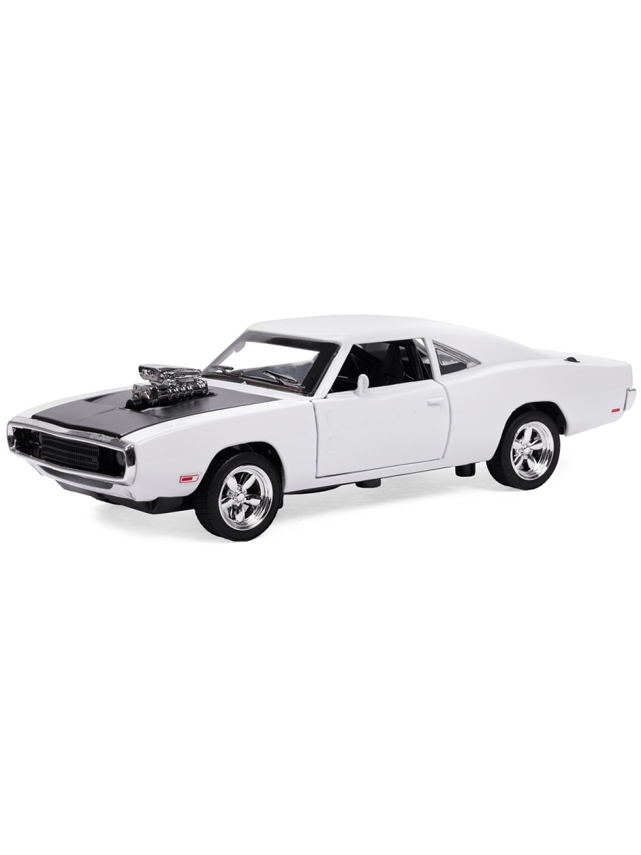 Металлическая машинка Mini Auto 1:32 «Dodge Challenger» 16,5 см. инерционная, свет, звук / Микс