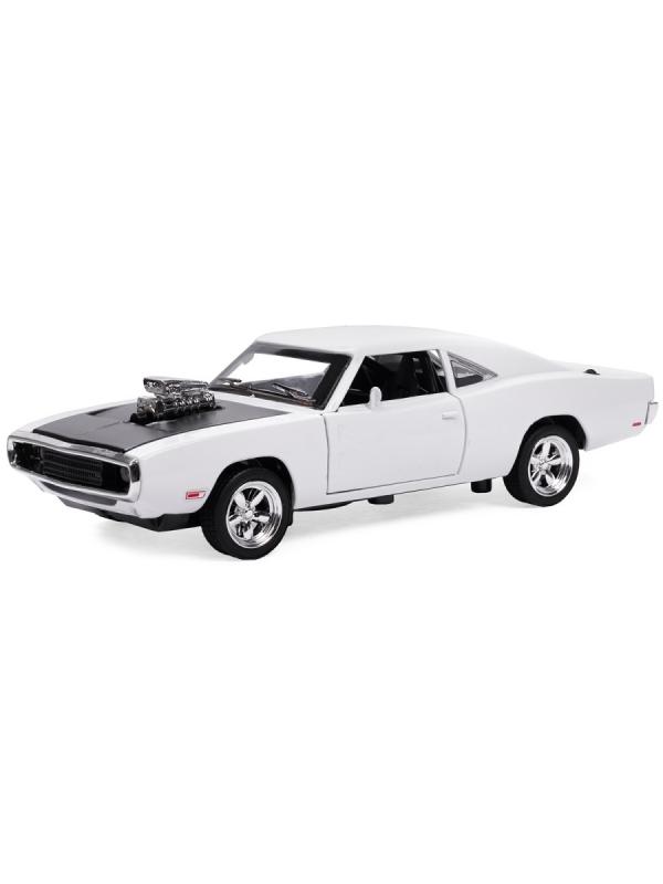 Металлическая машинка Mini Auto 1:32 «Dodge Challenger» 16,5 см. инерционная, свет, звук / Микс