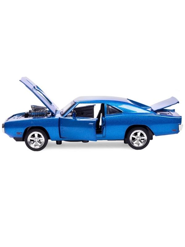 Металлическая машинка Mini Auto 1:32 «Dodge Challenger» 16,5 см. инерционная, свет, звук / Микс