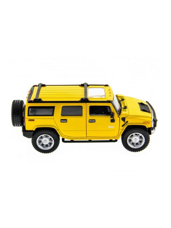 Металлическая машинка Kinsmart 1:32 «2008 Hummer H2 SUV» KT7006D / Желтый