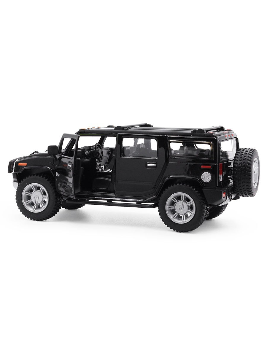 Металлическая машинка Kinsmart 1:32 «2008 Hummer H2 SUV» KT7006D / Черный