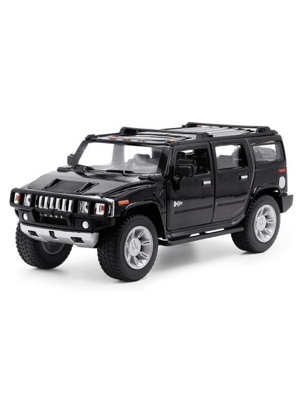 Металлическая машинка Kinsmart 1:32 «2008 Hummer H2 SUV» KT7006D / Черный