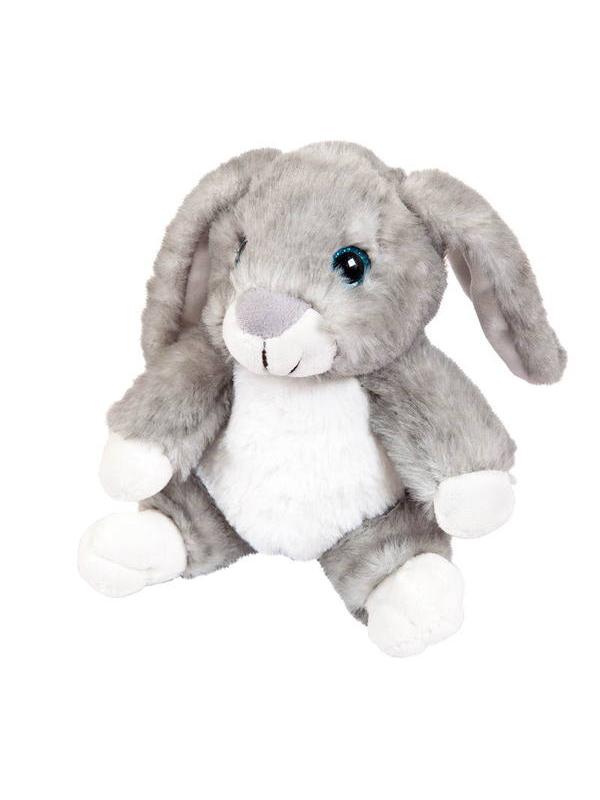 Кролик серый, 17 см игрушка мягкая