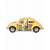 Металлическая машинка Kinsmart 1:32 «1967 Volkswagen Classical Beetle (Пастельные цвета с принтом)» KT5375DF инерционная / Желтый