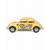 Металлическая машинка Kinsmart 1:32 «1967 Volkswagen Classical Beetle (Пастельные цвета с принтом)» KT5375DF инерционная / Желтый