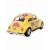 Металлическая машинка Kinsmart 1:32 «1967 Volkswagen Classical Beetle (Пастельные цвета с принтом)» KT5375DF инерционная / Желтый