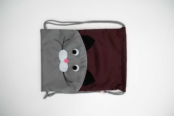 Сумка-мешок для обуви ОмЗЭТ Кот 30х40см.