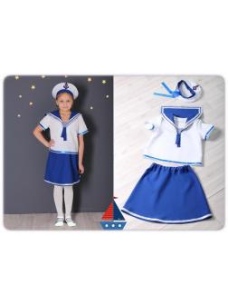 Костюм для девочек ОмЗЭТ Морячка, рост 110